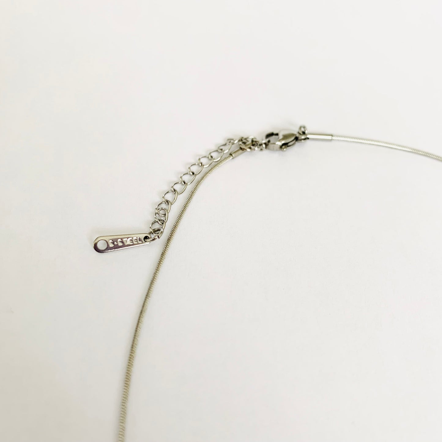 Silver Round Snake Chain Necklace