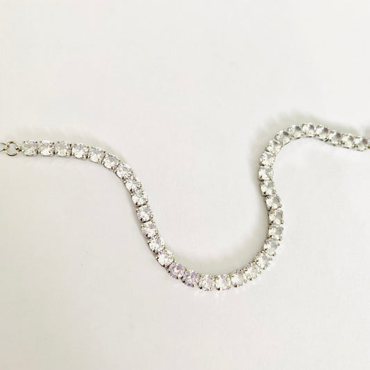 Silver Tennis Bracelet (4mm)