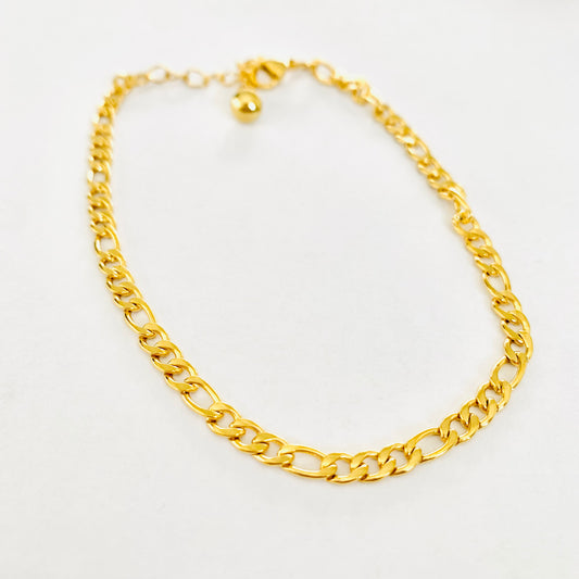 Gold Figaro Chain Anklet