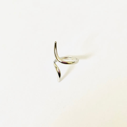 Silver Open Curve Ring