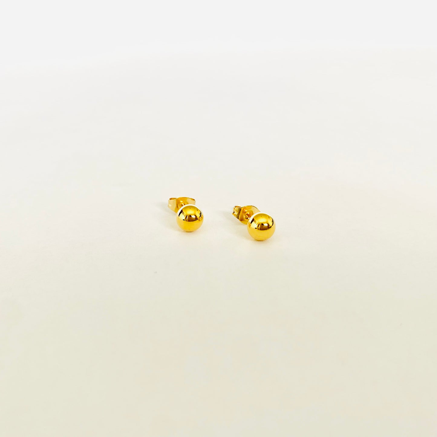 Gold Sphere Studs (M)