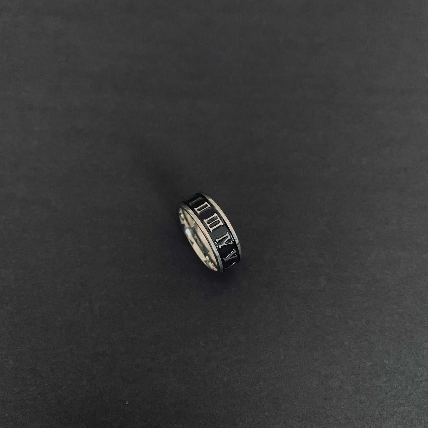 Silver Roman Numeral Ring