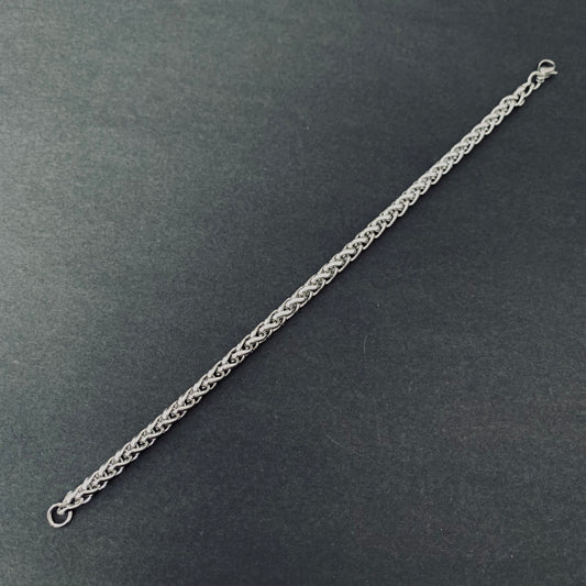 Silver Wheat Chain Bracelet
