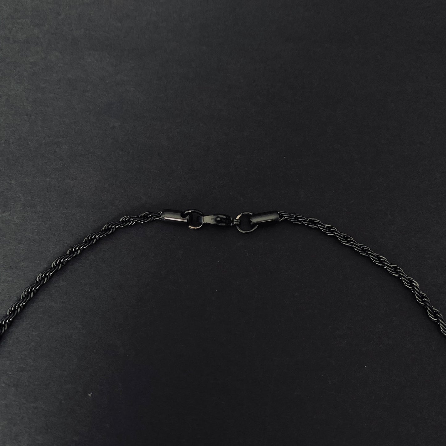 Black Rope Chain Necklace