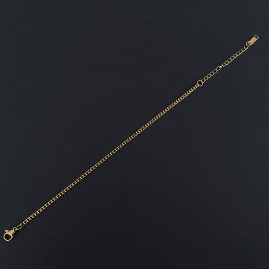 Gold Curb Link Bracelet