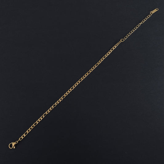 Gold Figaro Chain Bracelet