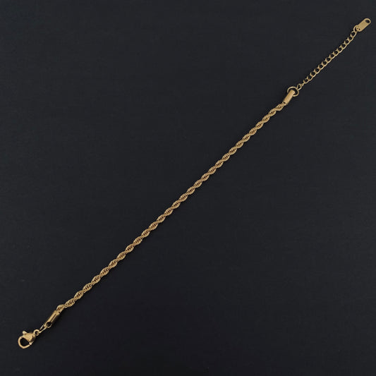 Gold Rope Chain Bracelet
