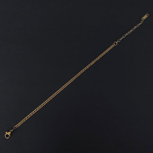 Gold Cuban Link Chain Bracelet