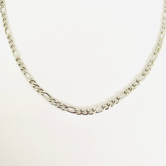 Silver Figaro Chain Necklace