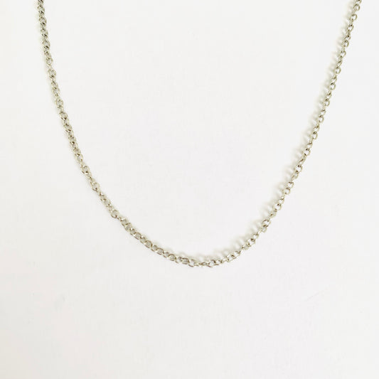 Silver Cable Chain Necklace