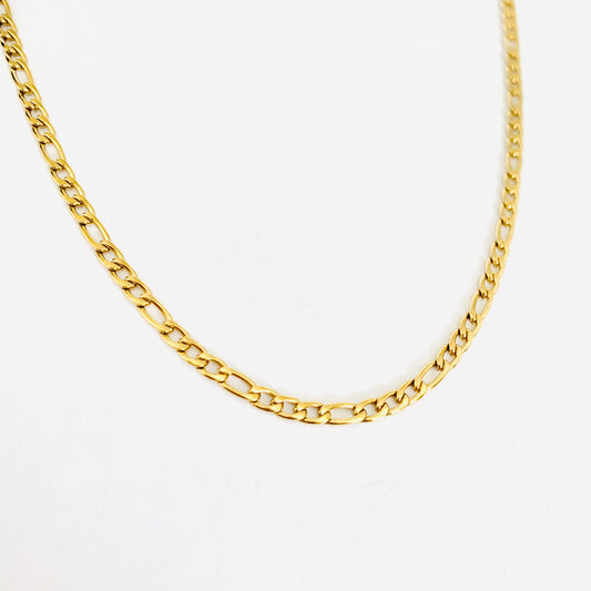Gold Figaro Chain Necklace