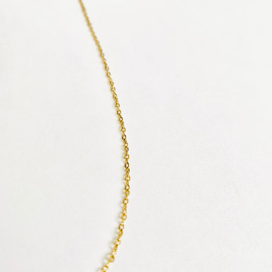 Gold Cable Chain Necklace