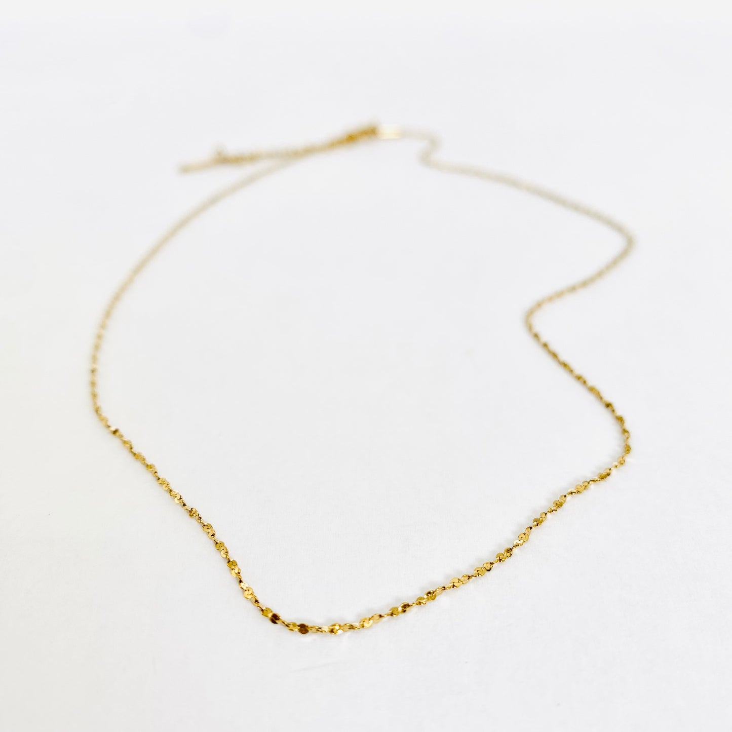 Gold Petal Chain Necklace