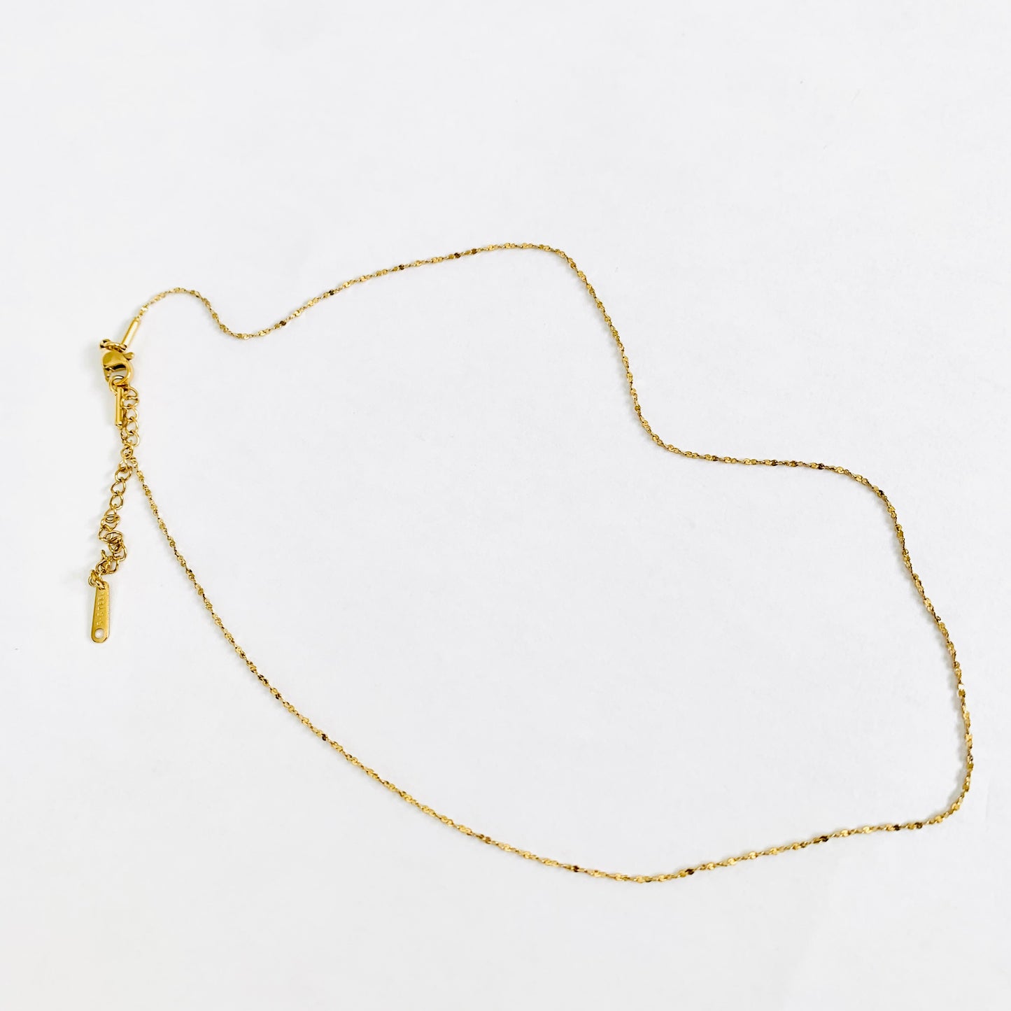 Gold Petal Chain Necklace