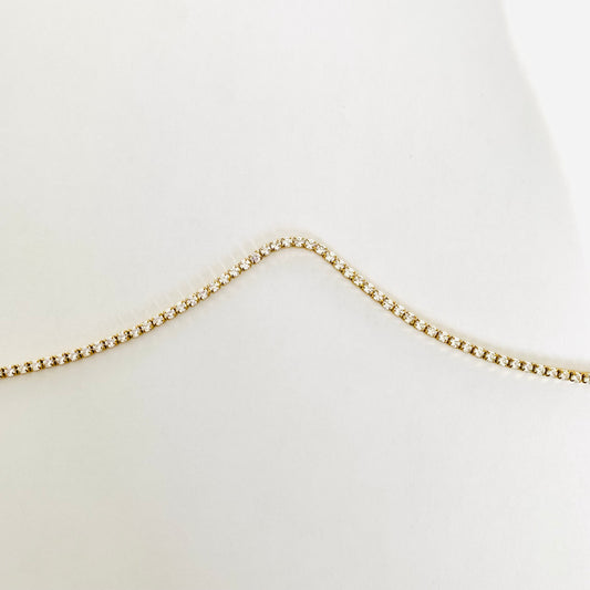 Gold Tennis Bracelet (2mm)