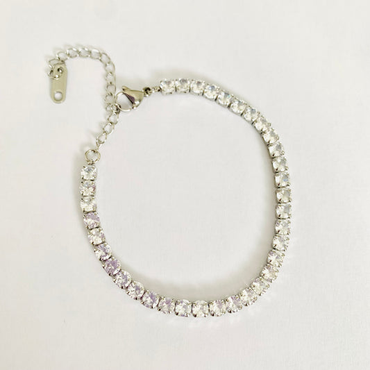 Silver Tennis Bracelet (4mm)
