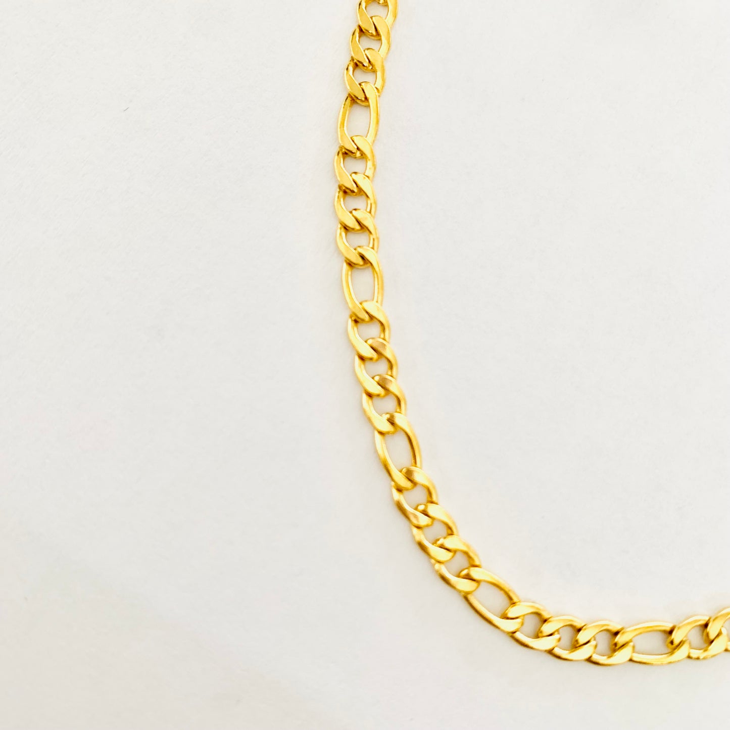 Gold Figaro Chain Anklet