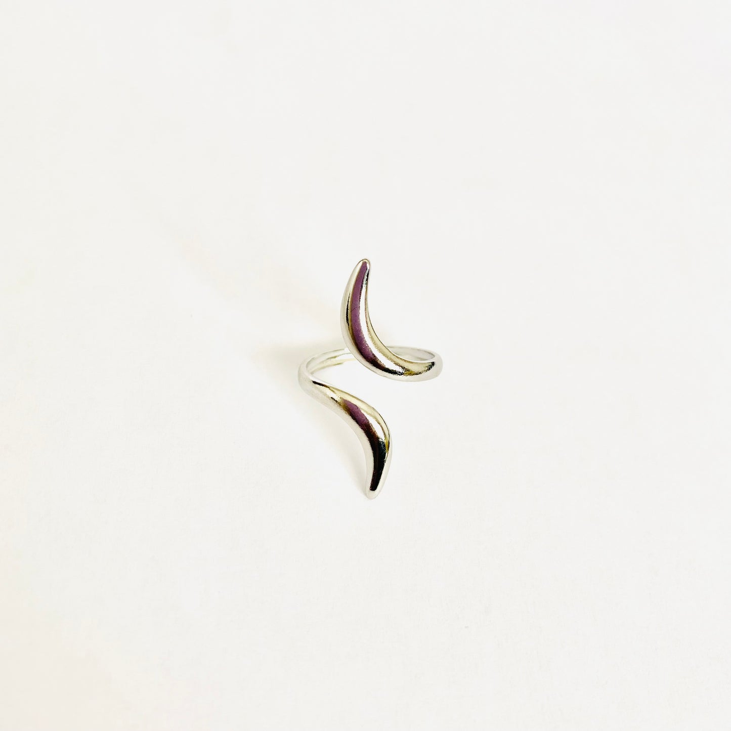 Silver Open Curve Ring