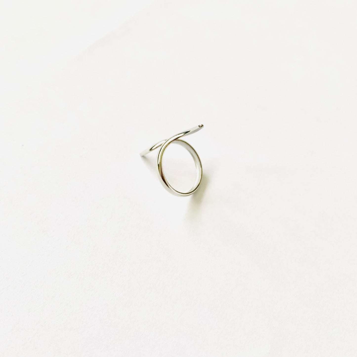 Silver Open Curve Ring