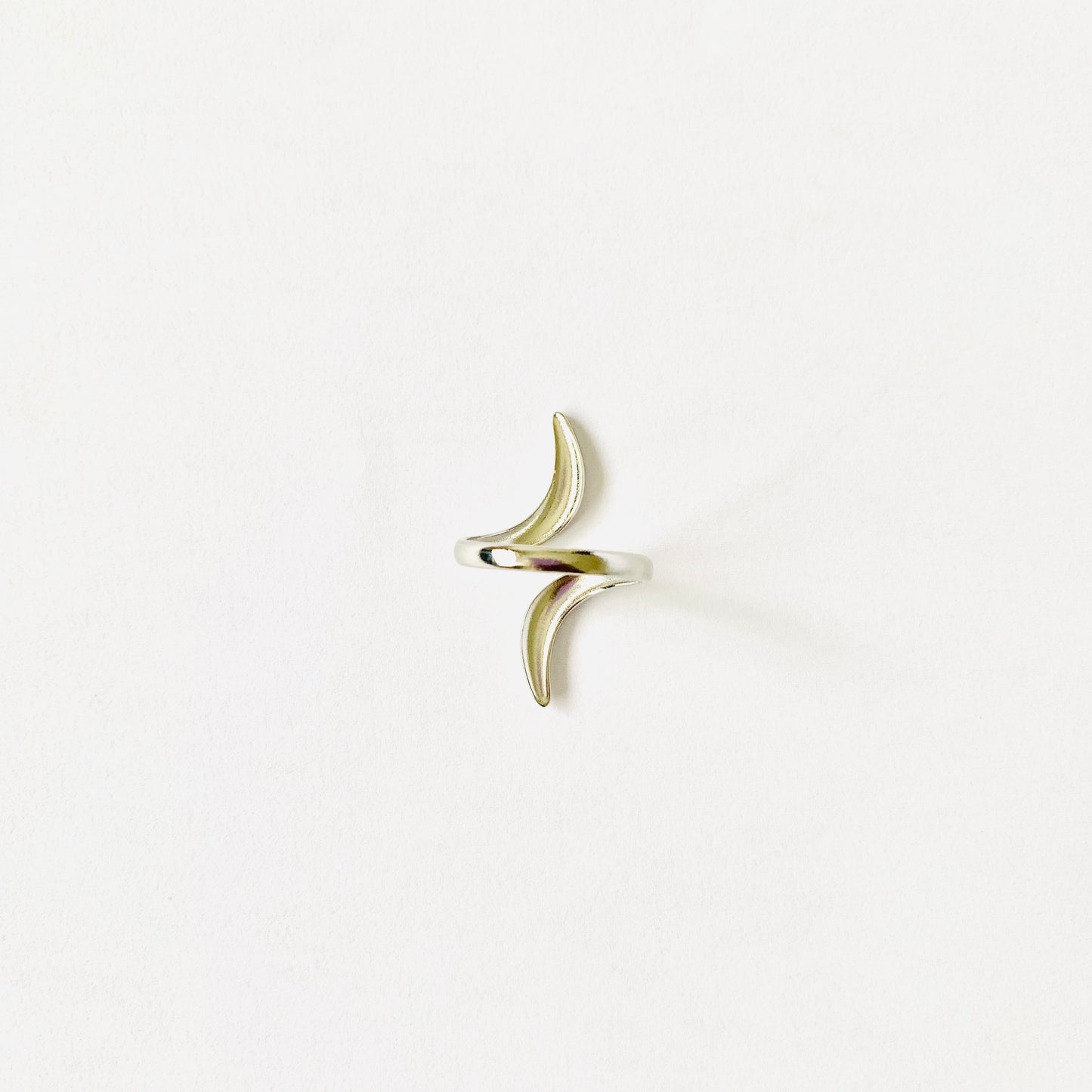 Silver Open Curve Ring