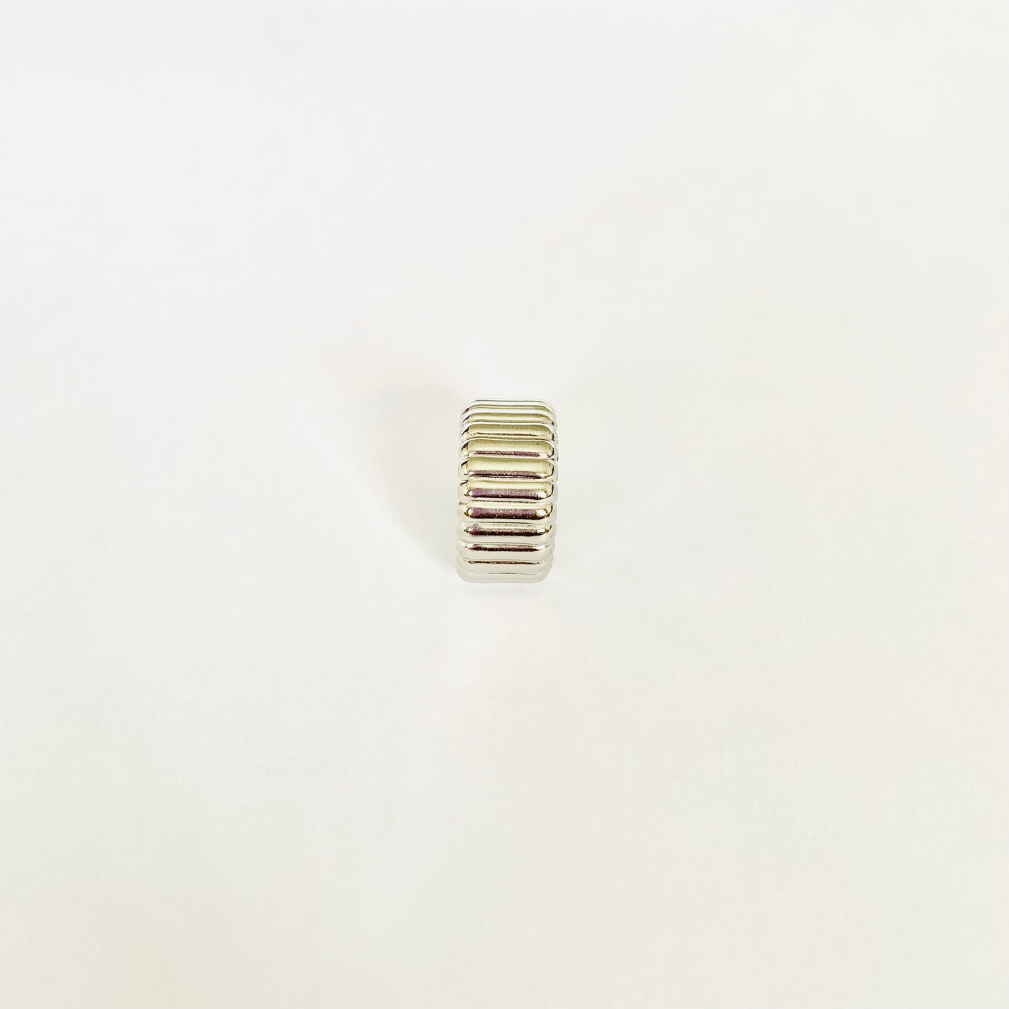 Silver Ribbed Ring