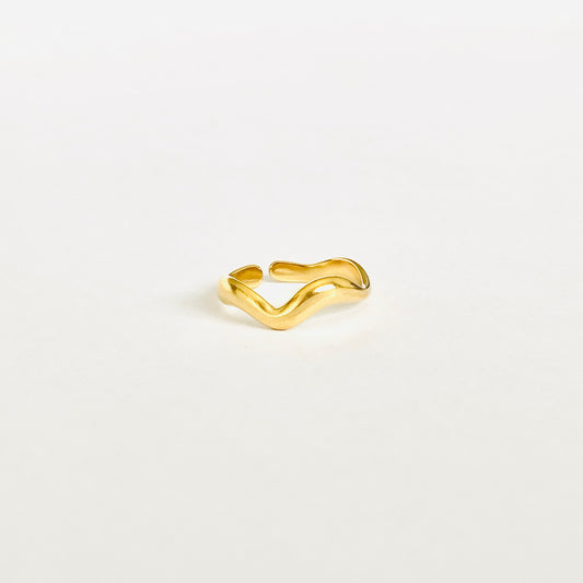 Gold Wave Ring