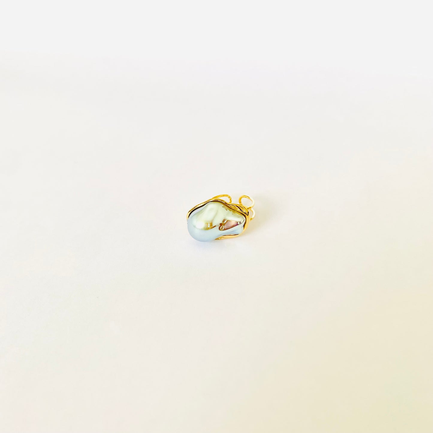 Blue Boroque Pearl Ring