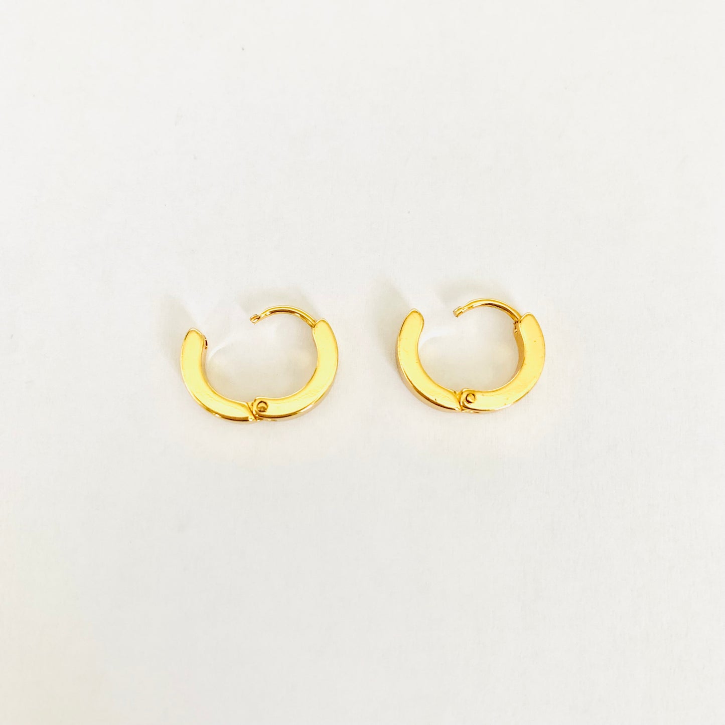 Gold Chunky Huggie Hoops