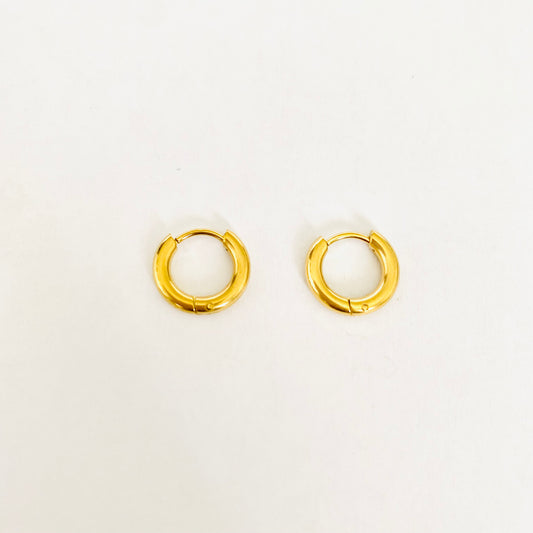 Golden Circle Hoops (8mm)