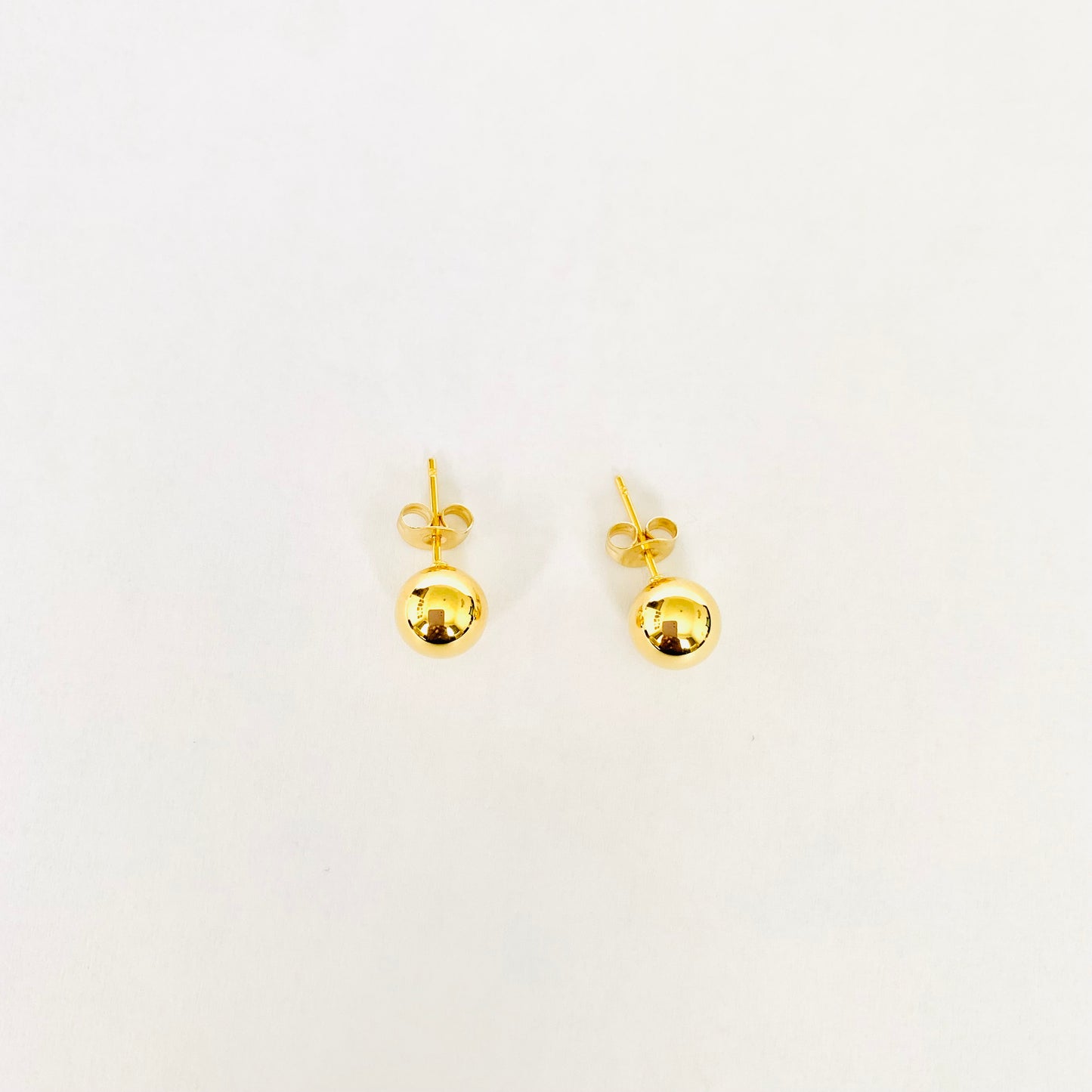 Gold Sphere Studs (L)