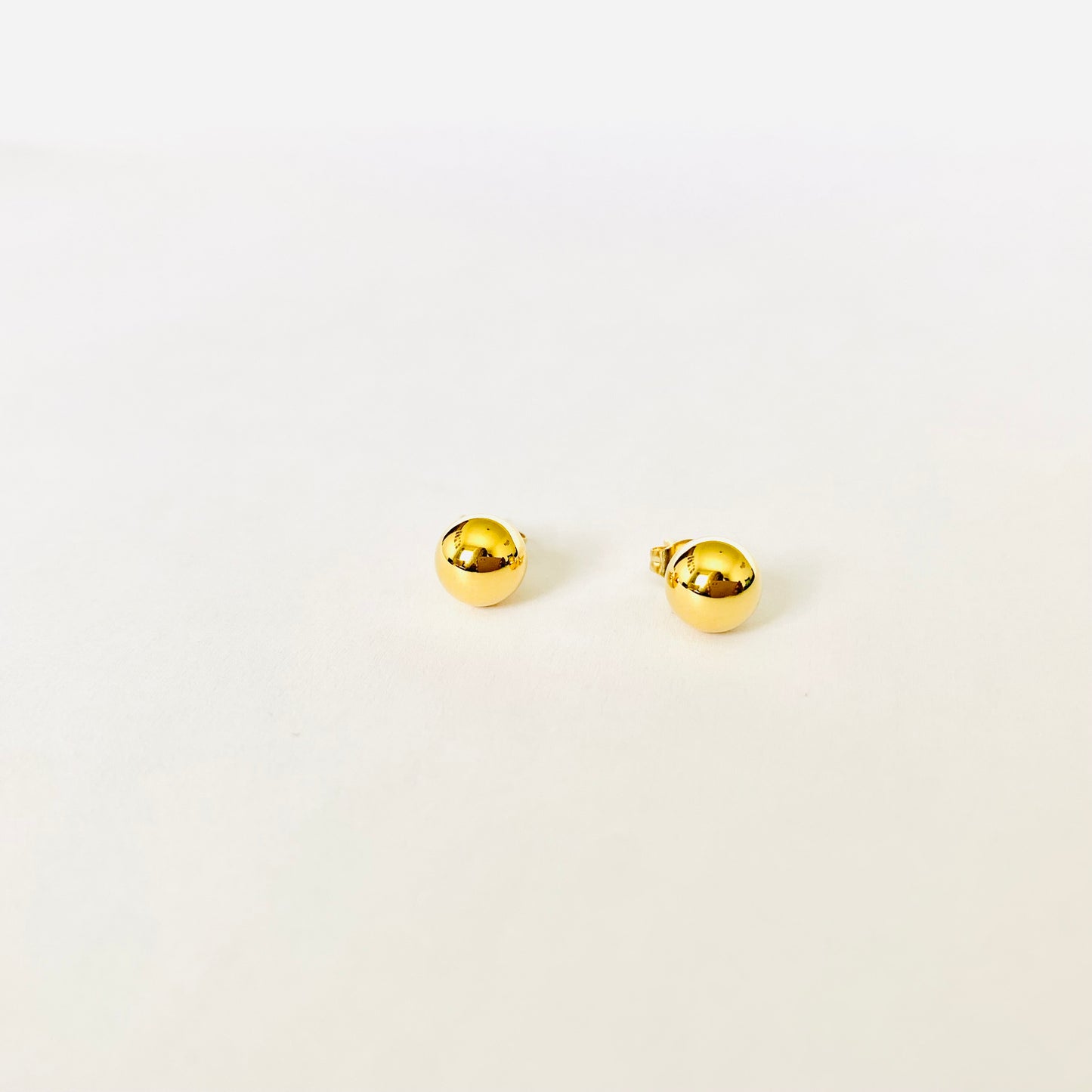 Gold Sphere Studs (L)