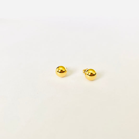 Gold Sphere Studs (L)
