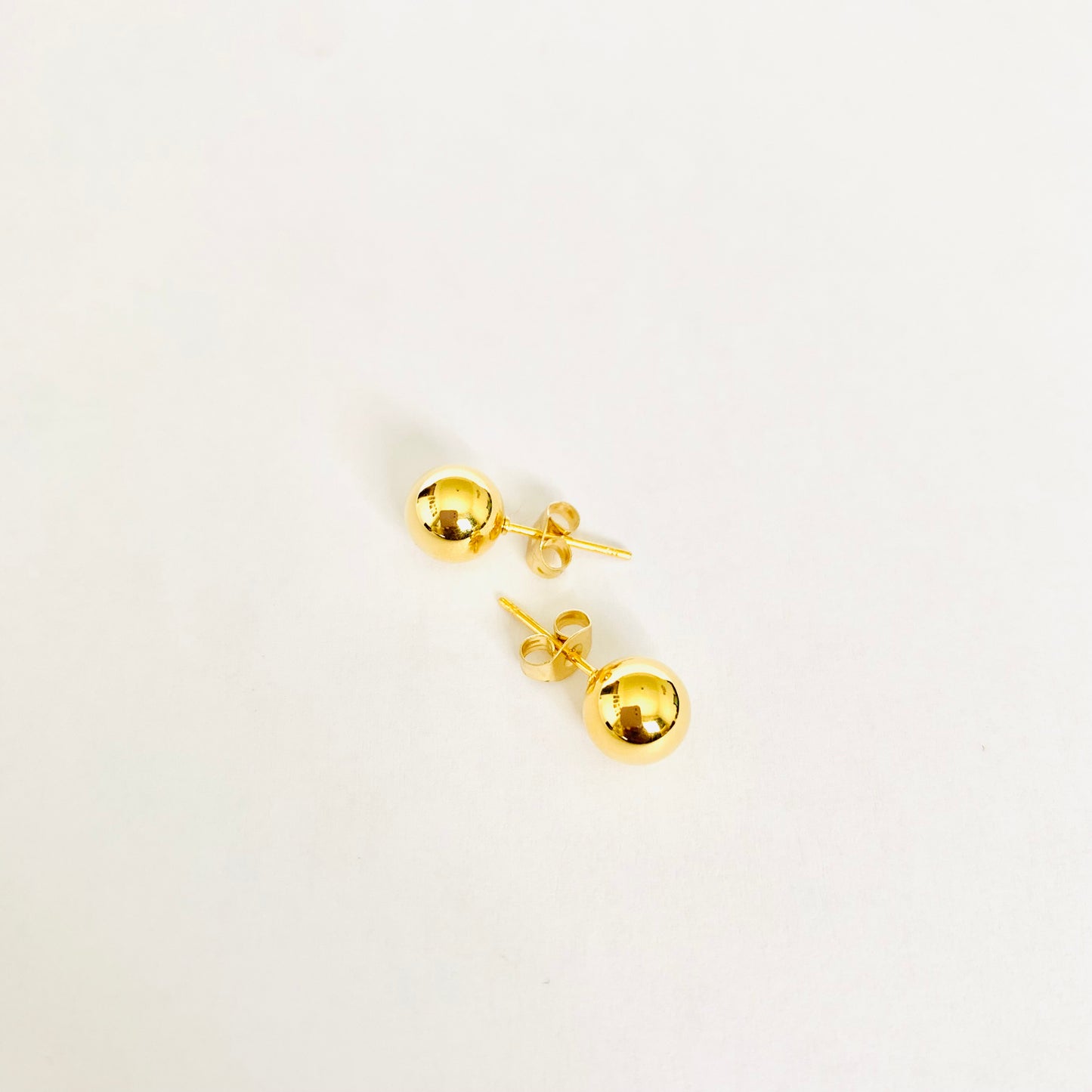 Gold Sphere Studs (L)