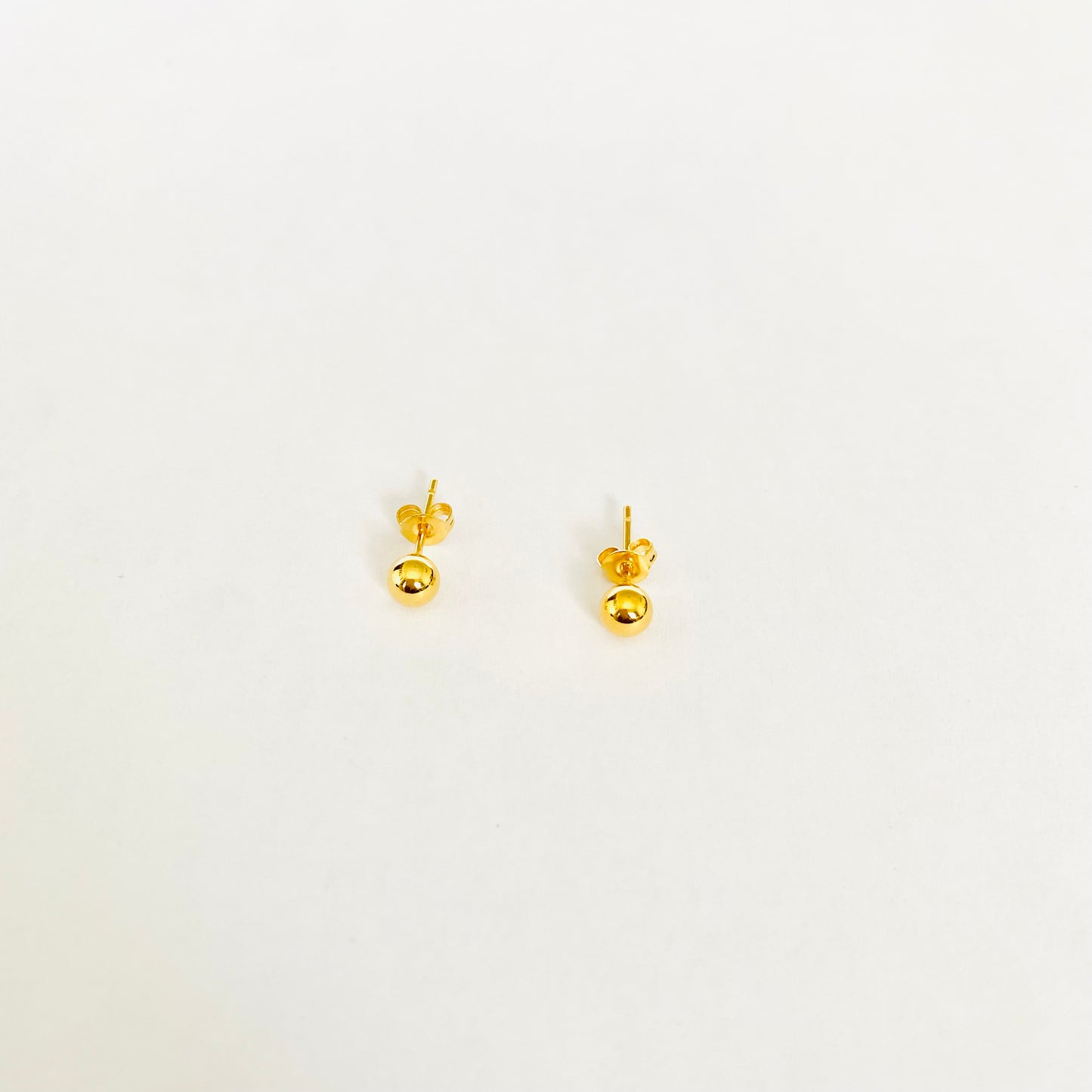 Gold Sphere Studs (S)