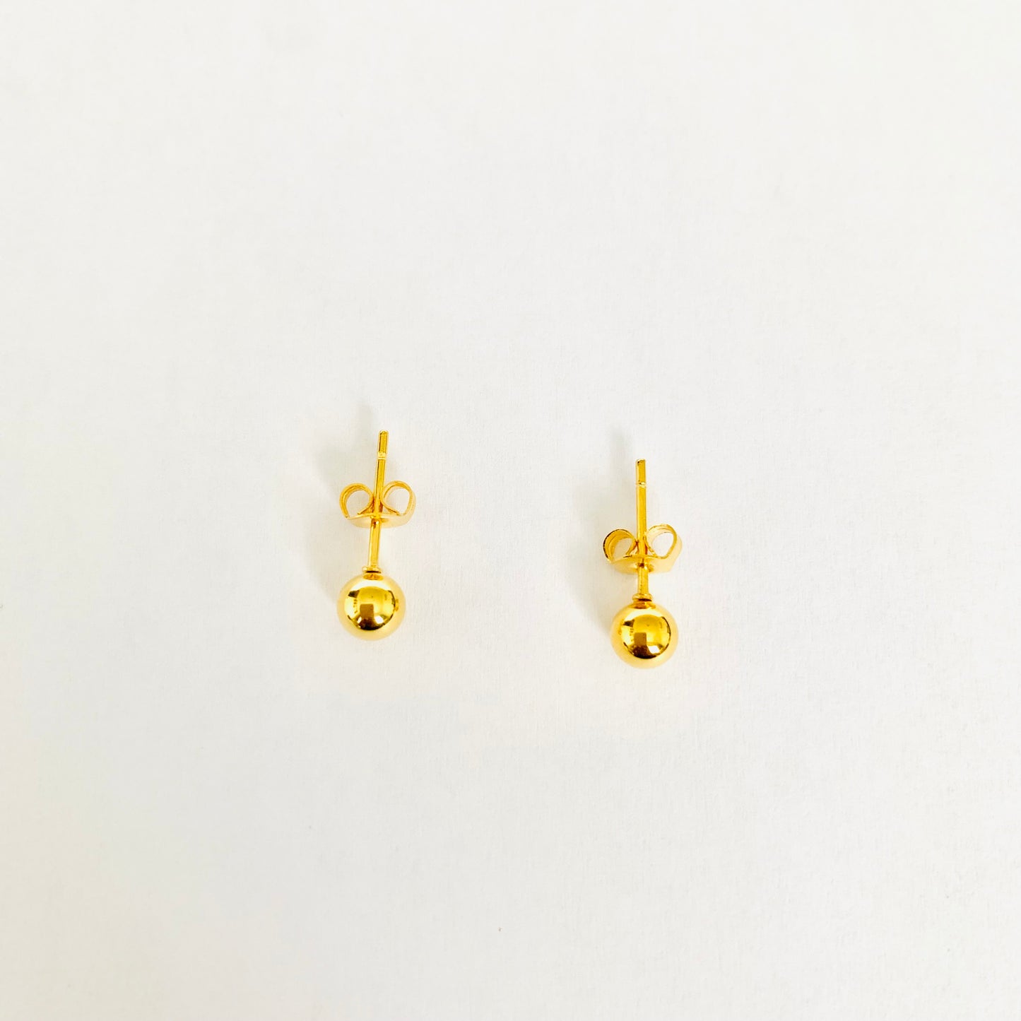Gold Sphere Studs (S)