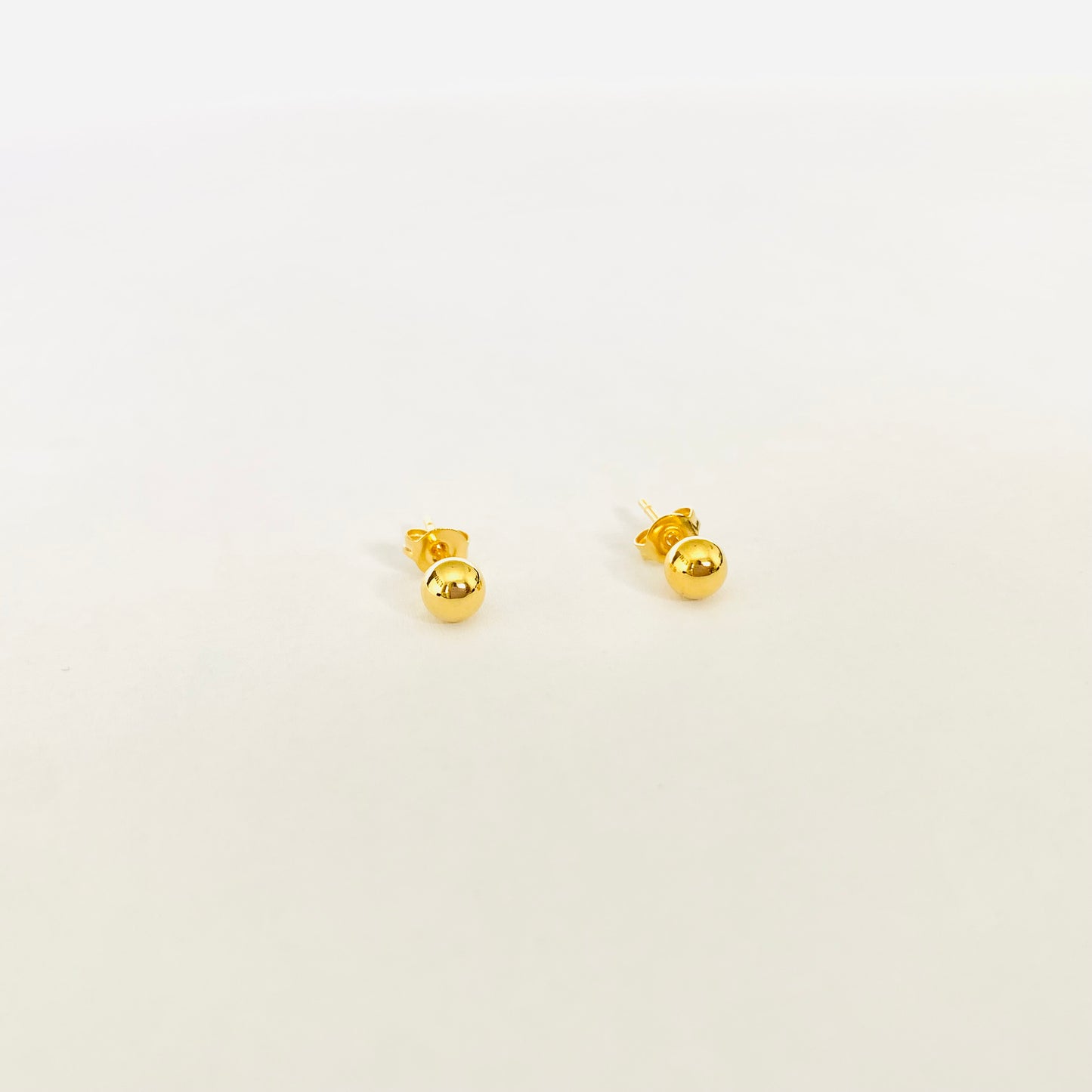 Gold Sphere Studs (S)