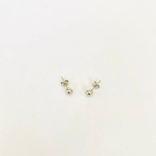 Silver Sphere Studs (5mm)