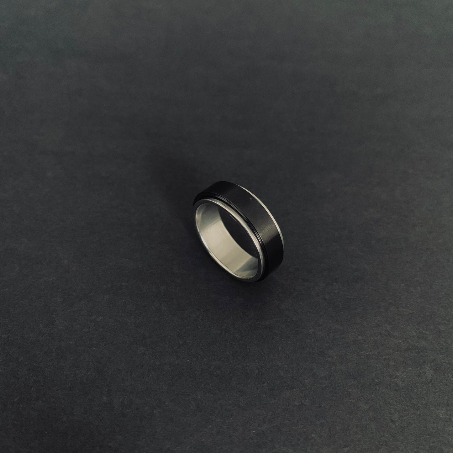 Black Onyx Spinner Ring