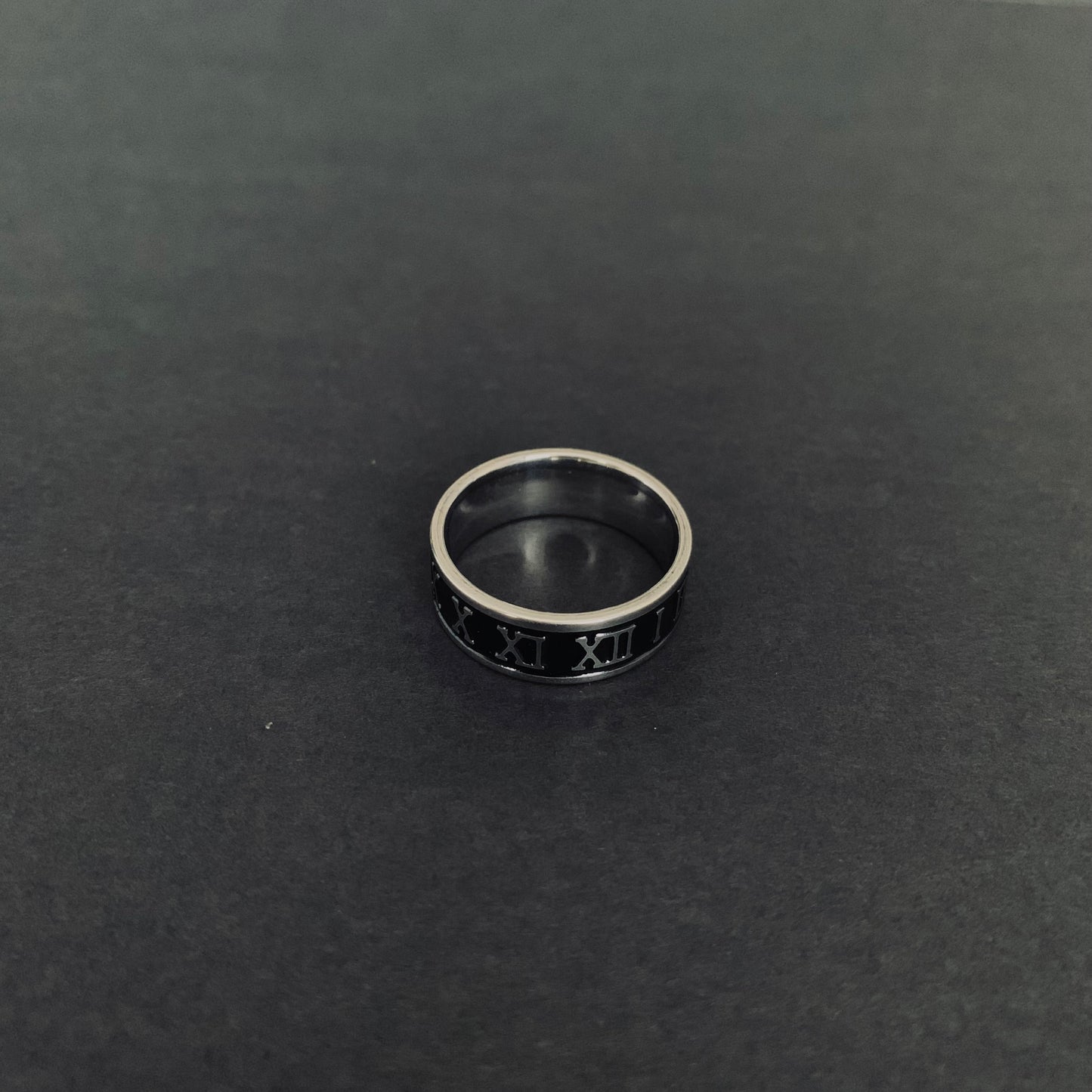 Silver Roman Numeral Ring