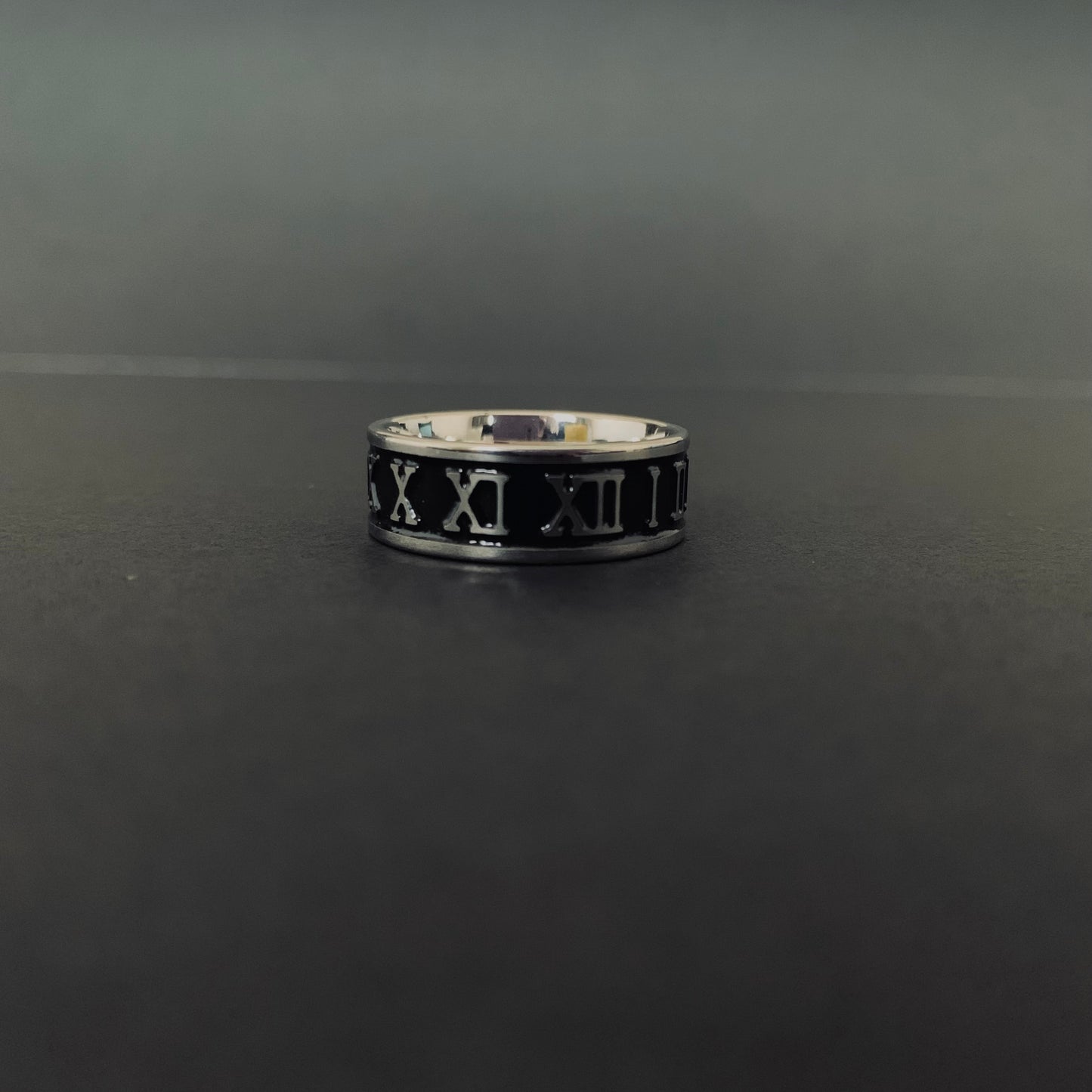 Silver Roman Numeral Ring