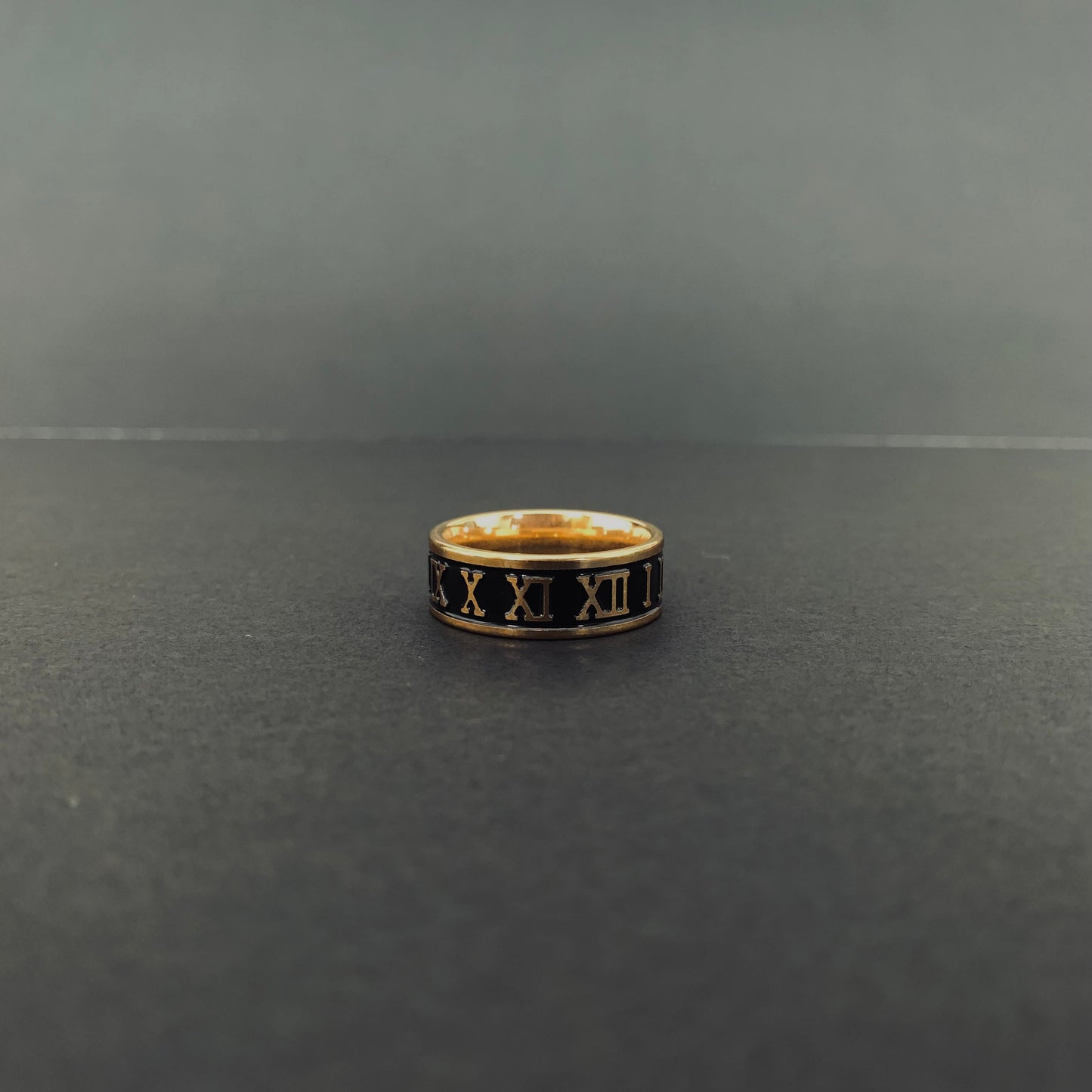 Gold Roman Numeral Ring