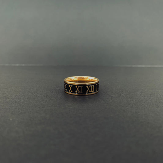 Gold Roman Numeral Ring