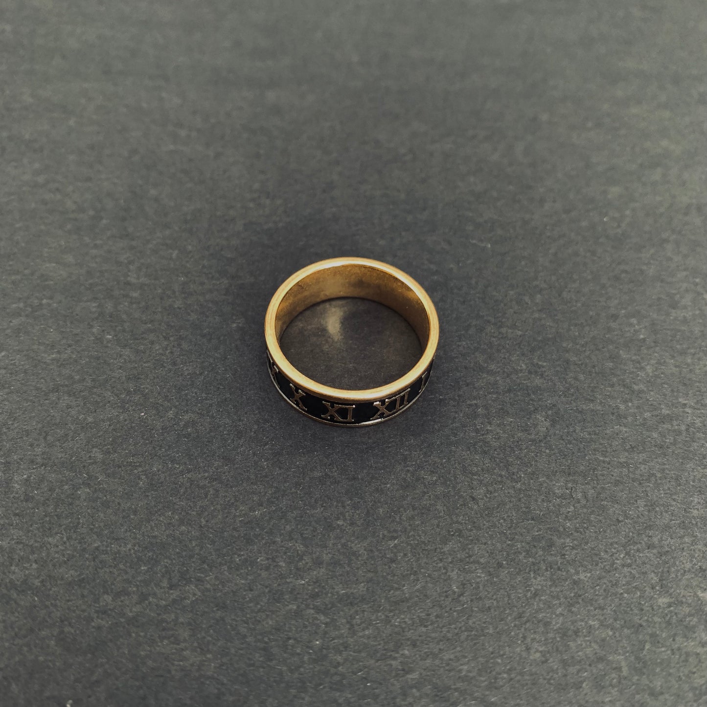 Gold Roman Numeral Ring