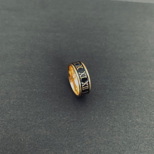 Gold Roman Numeral Ring