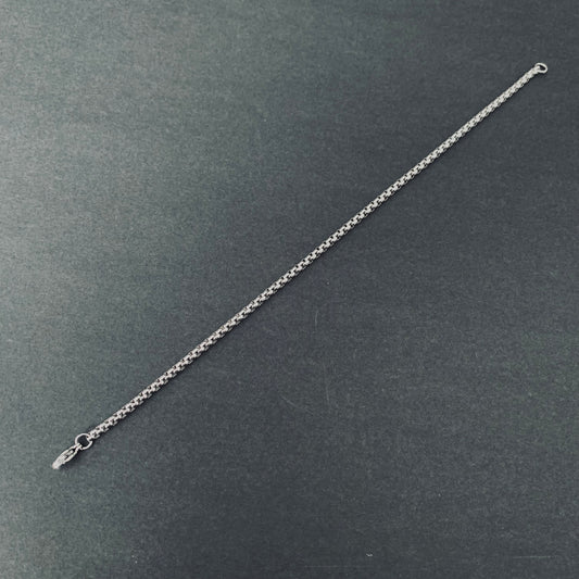 Silver Box Chain Bracelet