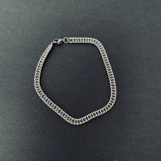 Silver Cuban Link Bracelet