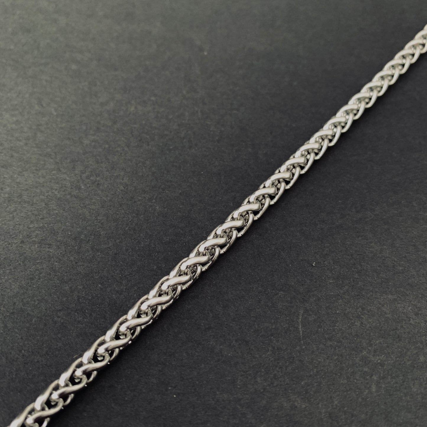 Silver Wheat Chain Bracelet