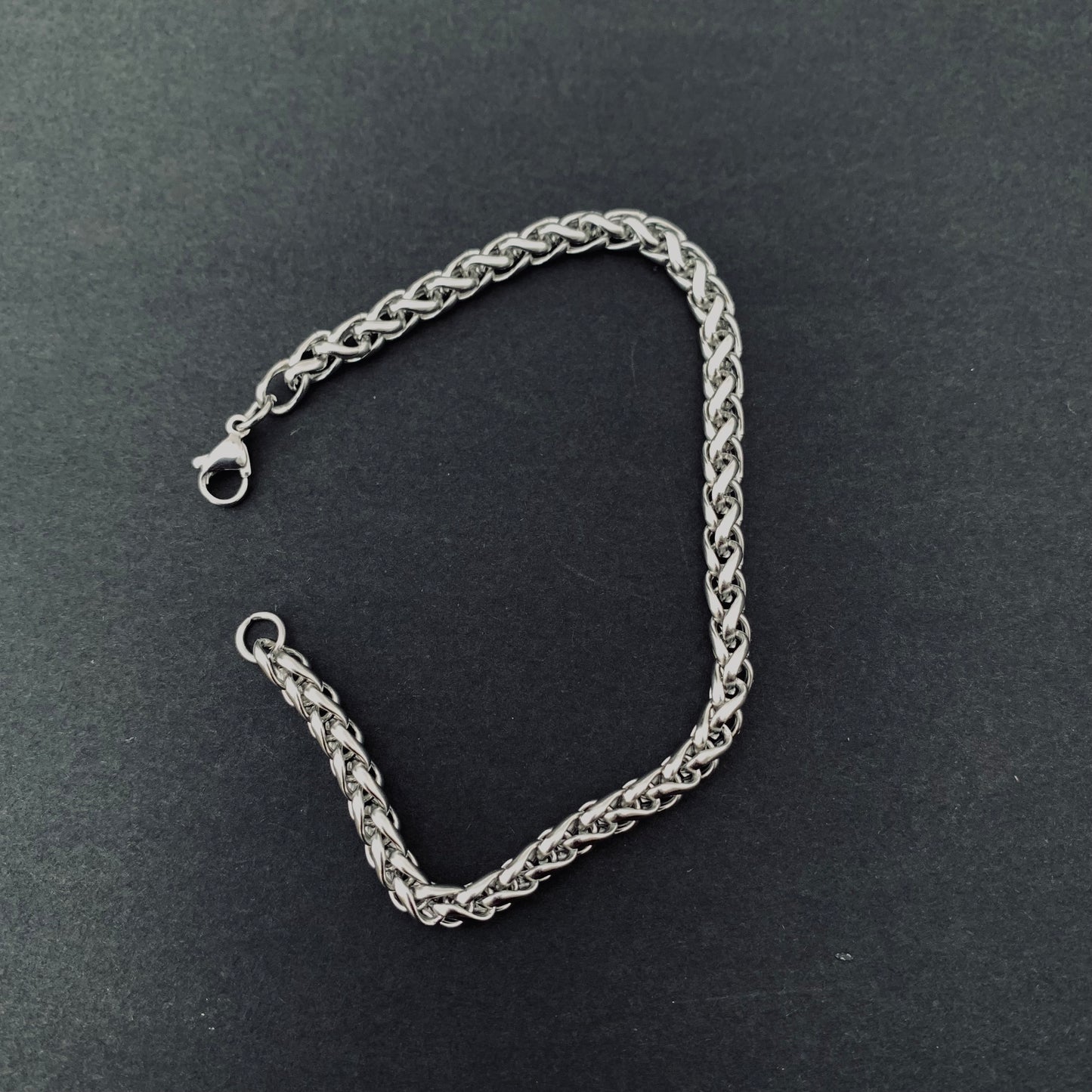 Silver Wheat Chain Bracelet
