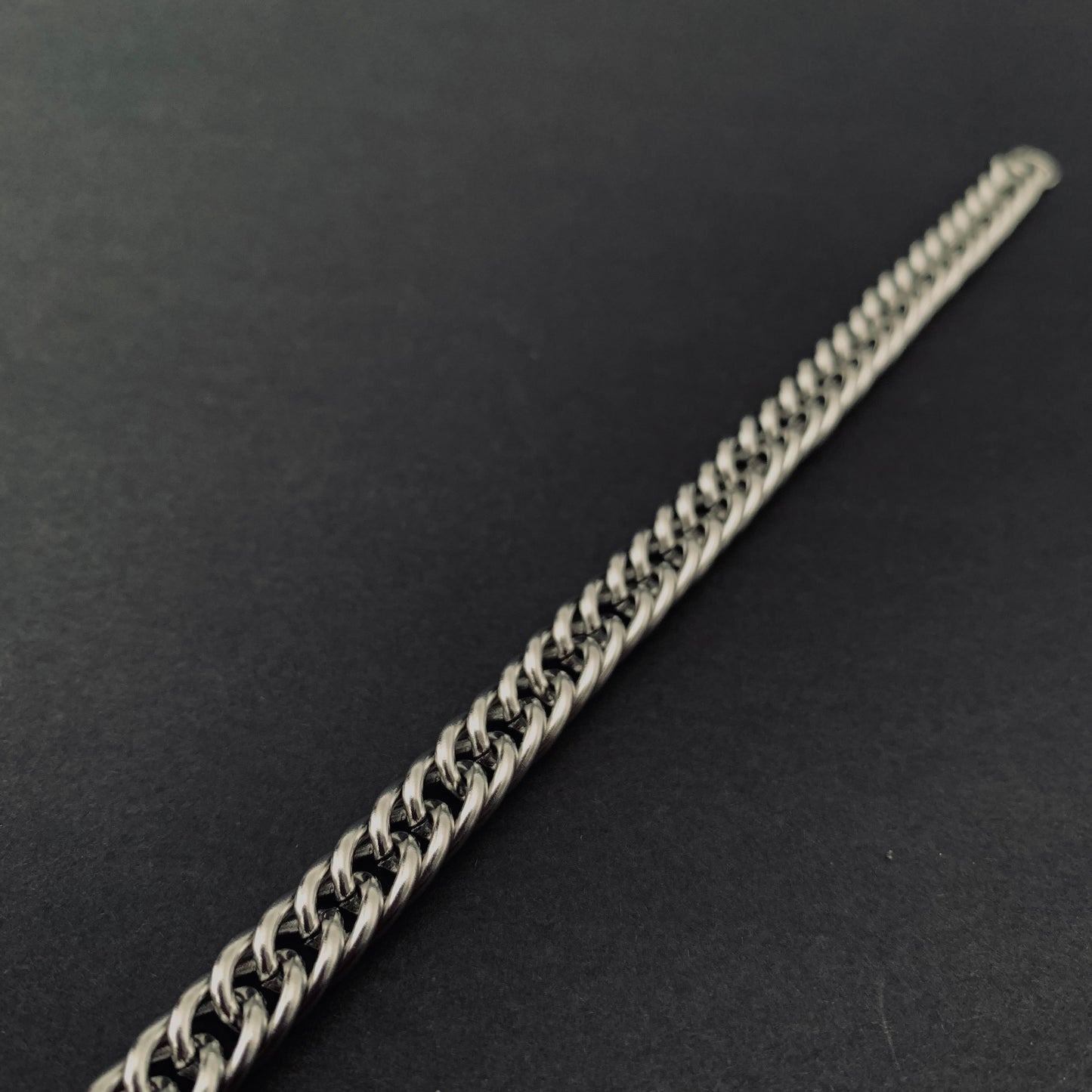 Silver Curb Chain Bracelet