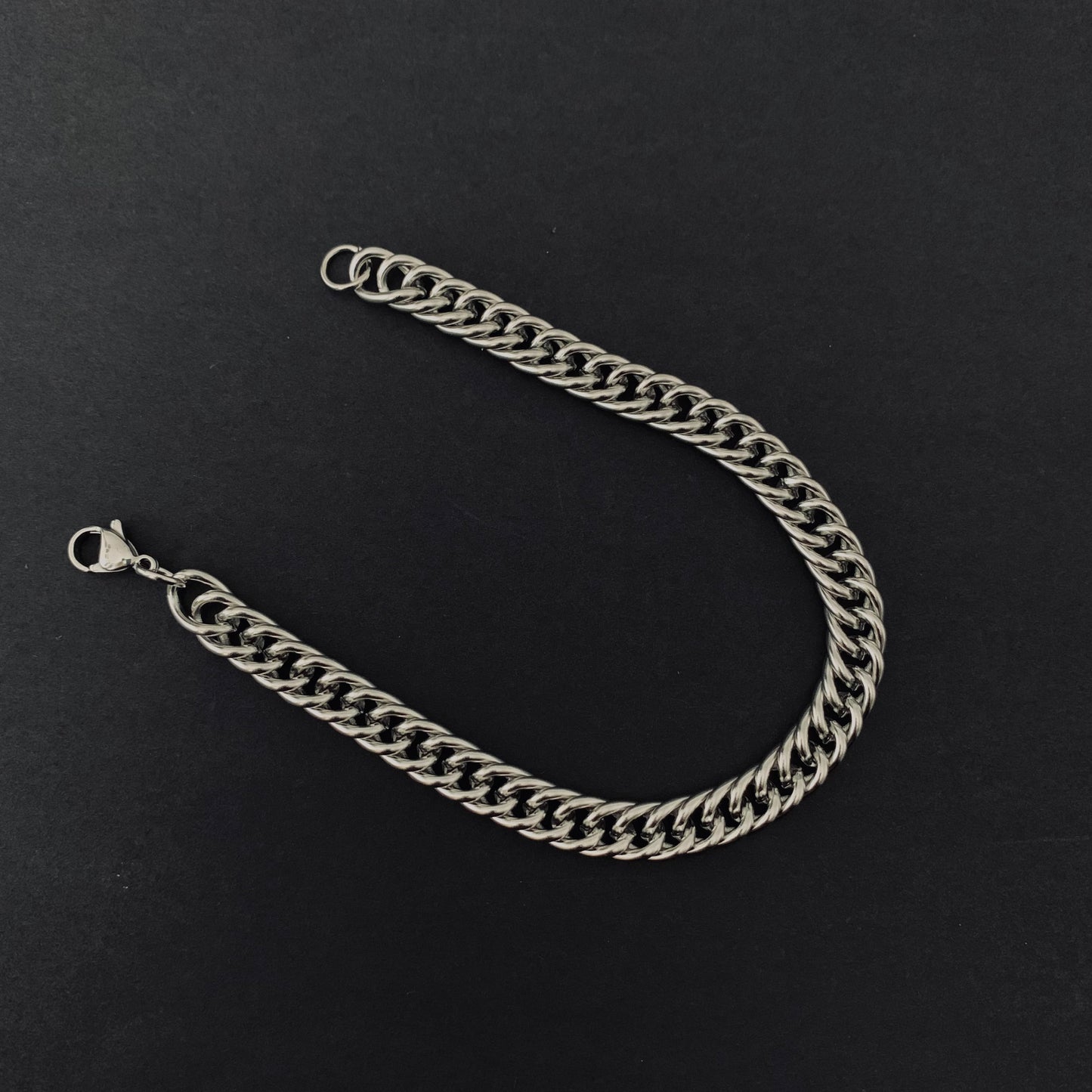 Silver Curb Chain Bracelet